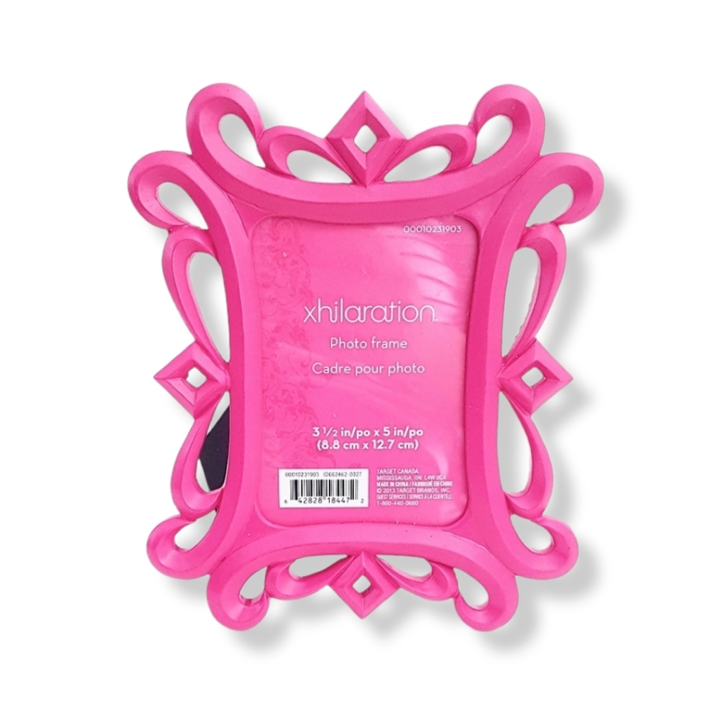 XHILARATION Pink Baroque Picture Frame